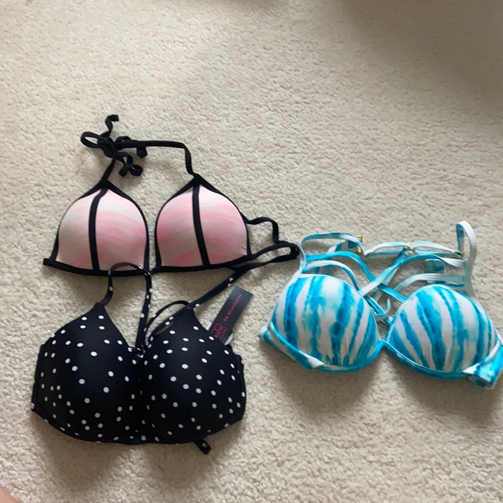 BUNDLE!!! All 3 tops included, all smalls, two are push ups and one is not
